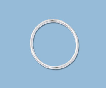 Sterling Silver Large Jump Ring Closed 16 mm - Pack of 6