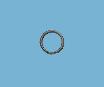 Sterling Silver Split Ring Round (Oxidized) 6mm - Pack of 10