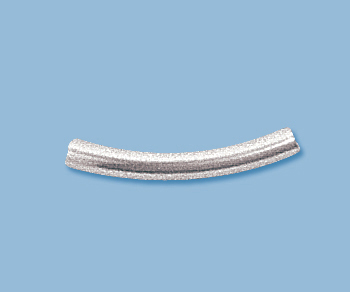 Sterling Silver Curved Tube 3x20mm - Pack of 2