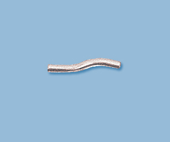 Sterling Silver S Shaped Tube 1.5x13mm - Pack of 10