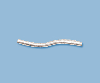 Sterling Silver S Shaped Tube 1.5x19mm - Pack of 10