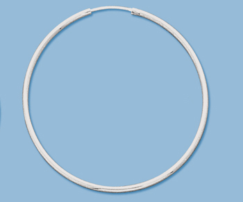 Sterling Silver Endless Hoop 40mm - Pack of 2