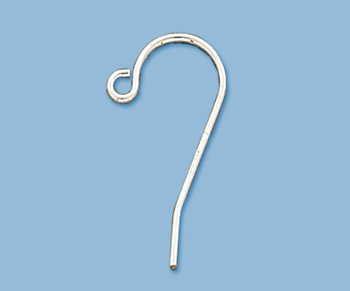 Sterling Silver Hook Earwire 21mm - Pack of 2