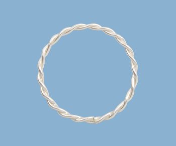 Sterling Silver Twisted Link Closed Approx. 11.5mm - Pack of 1