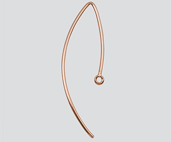 Rose Gold Filled Earwire 36mm  - Pack of 2