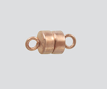 Rose Gold Filled Magnetic Clasp 4.5mm Button Shape - Pack of 1