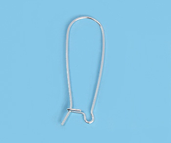 Silver Filled Kidney Earwire 35mm - Pack of 2