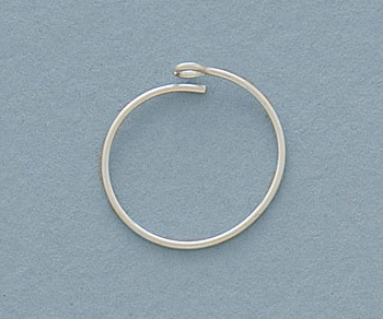 Silver Filled Beading Hoops Round  15mm - Pack of 2