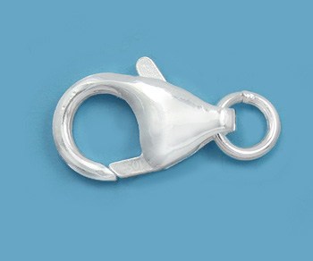 Silver Filled Trigger Lobster Clasp w/ Ring 13mm - Pack of 1