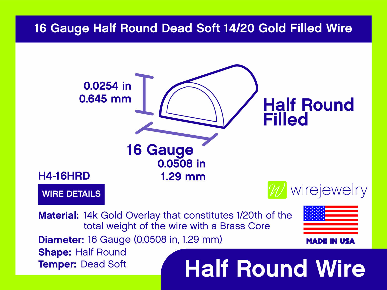 16 Gauge Round Dead Soft Yellow Brass Wire: Wire Jewelry, Wire Wrap  Tutorials