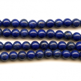 Lapis 6mm Round Beads - 8 Inch Strand
