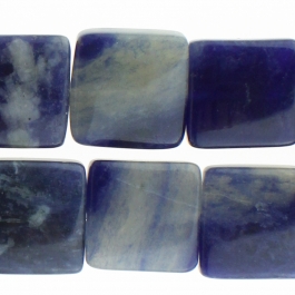 Sodalite 12mm Square 8 inch Strand