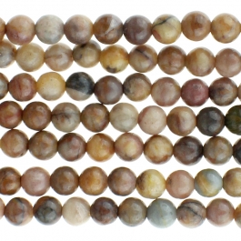 Venus Jasper 4mm Round 8 inch Strand