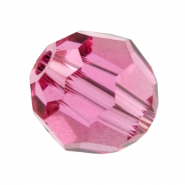 6mm Rose 5000 Round Swarovski Crystal Beads - Pack of 10