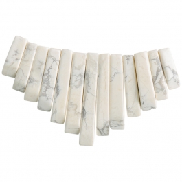 13 Piece White Howlite Collar Set