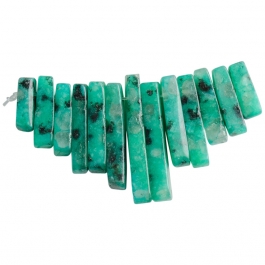 13 Piece Dyed Kiwi Emerald Collar Set
