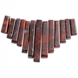 13 Piece Poppy Jasper Collar Set