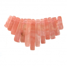 13 Piece Cherry Quartz Collar Set - Pack of 1