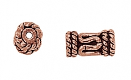 8 mm x 4 mm Copper Bali Bead (3 Per Pack)