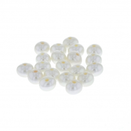 5-5.5mm Large Hole (1.2mm) White Potato Fresh Water Pearls - Pack of 20