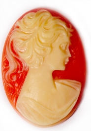 40x30mm Oval Fashion Cameo Lady Victoria - Pack of 1