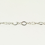 36 Inch Silver Filled Figure 8 Chain .6MM with 5X2MM and 5X4MM OD Link  Pack of 1