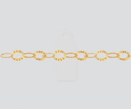 Gold Filled Chain Cable Starburst 2.6x4.2mm - 10 Feet