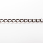 Antique Silver Finish Steel Curb Chain 6.34X10.7mm