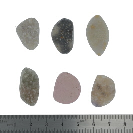 26x15 to 20x15mm Bezel Edge Druzy Set Of 6