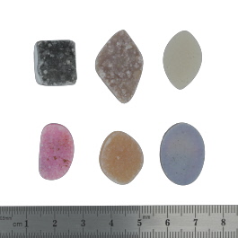 22x16 to 16x15mm Bezel Edge Druzy Set Of 6