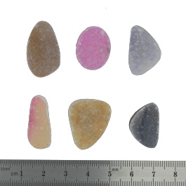 23x19 to 20x16mm Bezel Edge Druzy Set Of 6