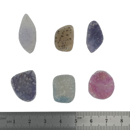 19x17 to 17x13mm Bezel Edge Druzy Set Of 6