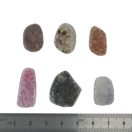 23x19 to 18x12mm Bezel Edge Druzy Set Of 6