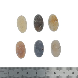 19X11 EACHmm Bezel Edge Druzy Set Of 6