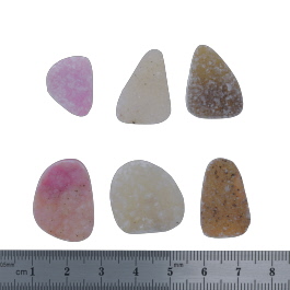 21x21 to 18x14mm Bezel Edge Druzy Set Of 6