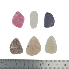 24x18 to 19x13mm Bezel Edge Druzy Set Of 6