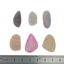 25x17 to 19x11mm Bezel Edge Druzy Set Of 6