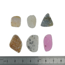 23x16 to 14x13mm Bezel Edge Druzy Set Of 6