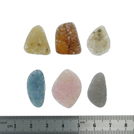 24x18 to 19x15mm Bezel Edge Druzy Set Of 6