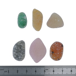 27x19 to 18x11mm Bezel Edge Druzy Set Of 6