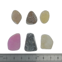 24x18 to 19x13mm Bezel Edge Druzy Set Of 6