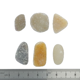 26x14 to18x12mm Bezel Edge Druzy Set Of 6