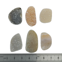 32x17 to 20x17mm Bezel Edge Druzy Set Of 6