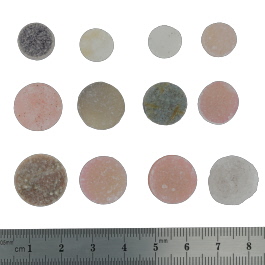 17x17 to 11x11mm Bezel Edge Druzy Set Of 12