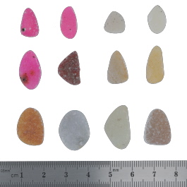 18x14 to 10x10mm Bezel Edge Druzy Set Of 12