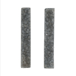 41x7mm Bezel Edge Druzy - Pair