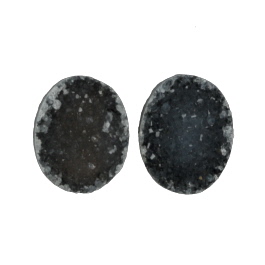 15x12mm Bezel Edge Druzy - Pair