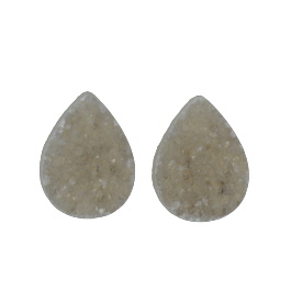 15x11mm Bezel Edge Druzy - Pair