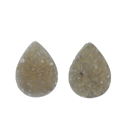 15x11mm Bezel Edge Druzy - Pair