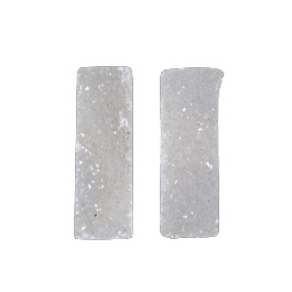 20x7mm Bezel Edge Druzy - Pair